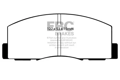 EBC Ultimax Front Brake Pads For Mitsubishi Space Wagon 1.8 TD (86 > 89) • $37.01